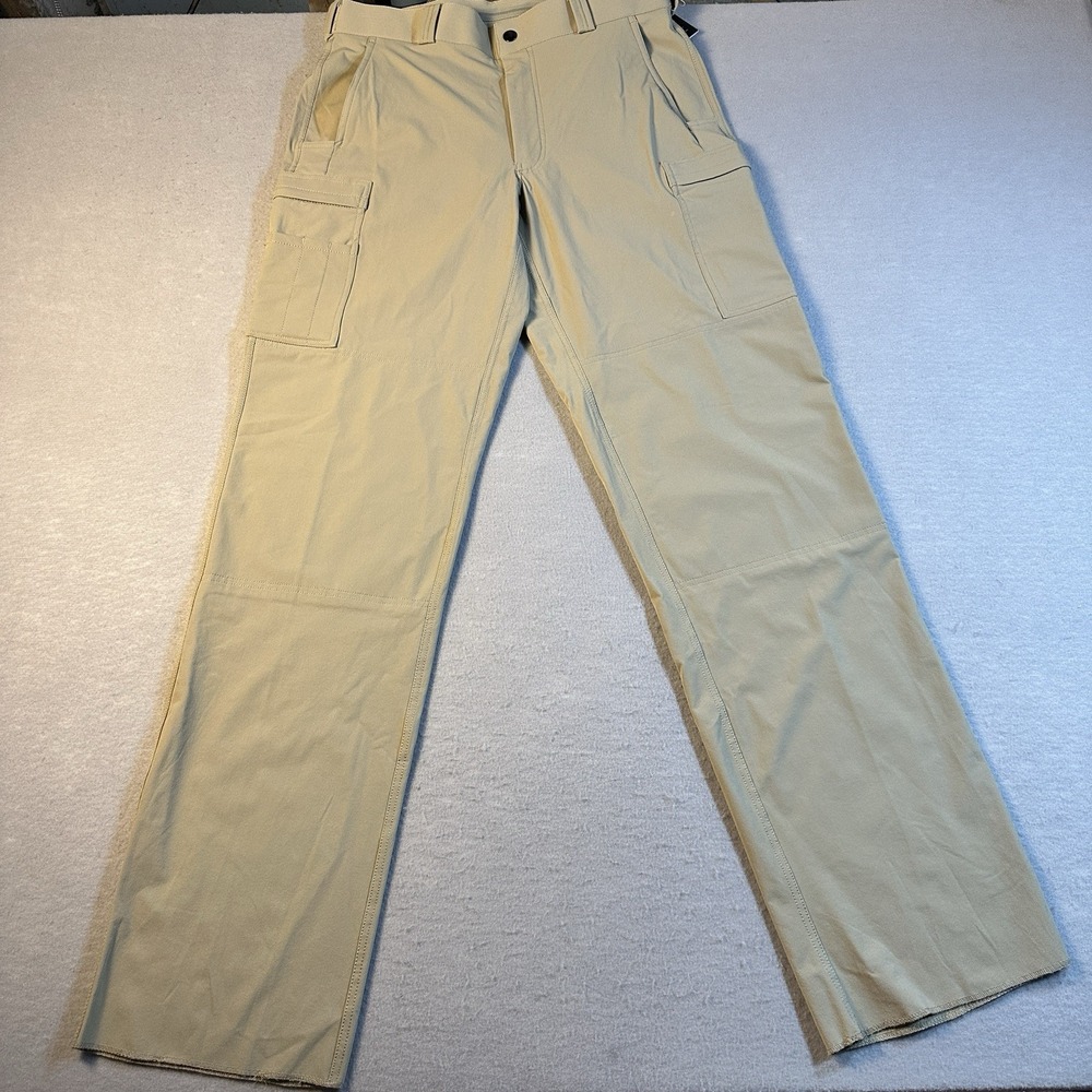 Blauer 8823 Tactical Stretch Pants NWT Silver Tan Mens Work Duty 34R Unhemmed